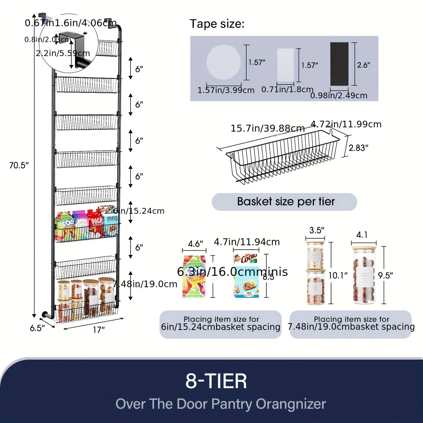 Over the Door Pantry Organizer