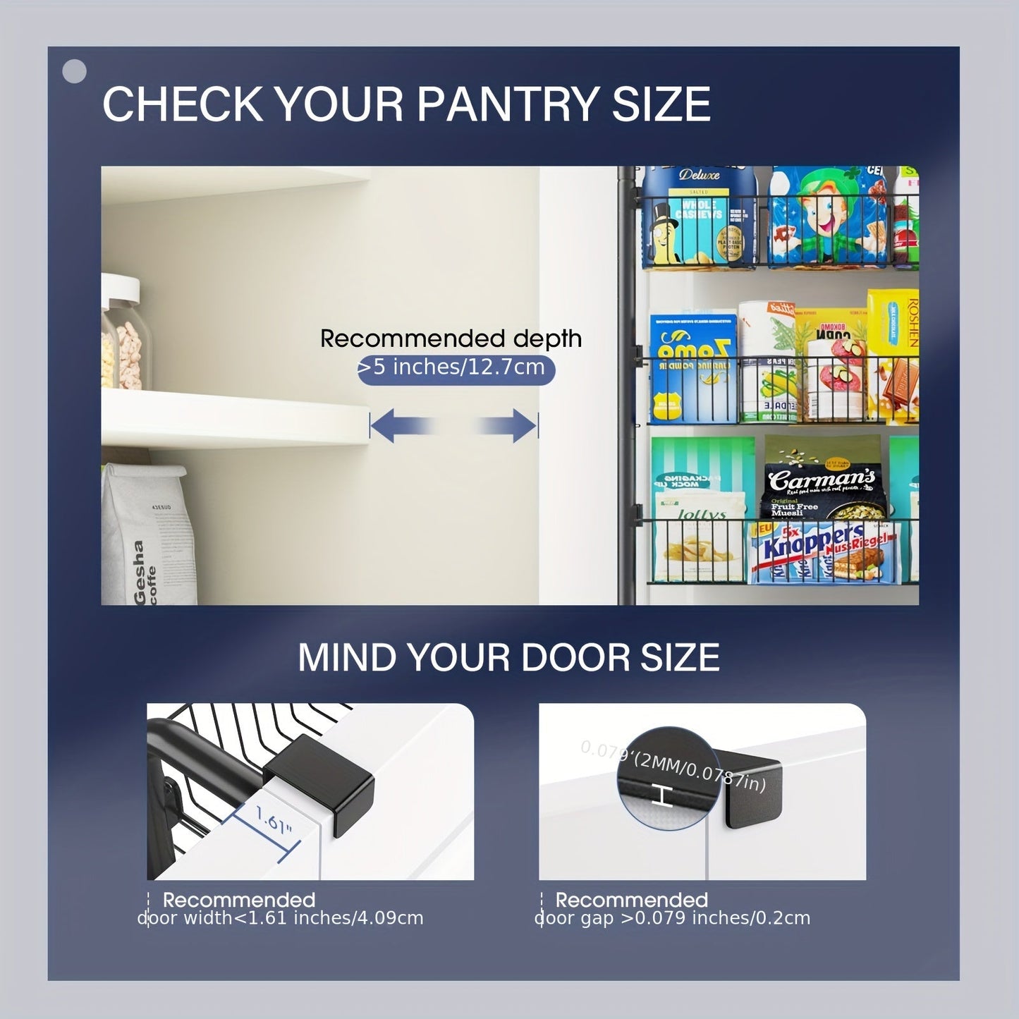 Over the Door Pantry Organizer